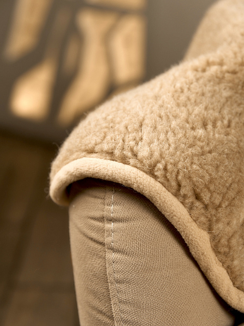 Плед меховой из верблюжьей шерсти 